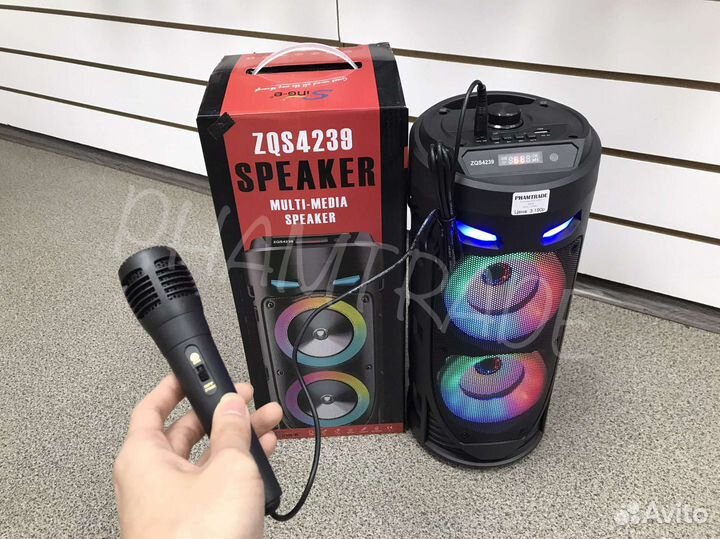 Блютуз колонка ZQS 4239 с микрофоном арт.03