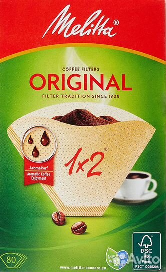 Новый Фильтр Melitta 6763173 1x2/80