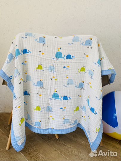 Муслиновое одеяло плед детские