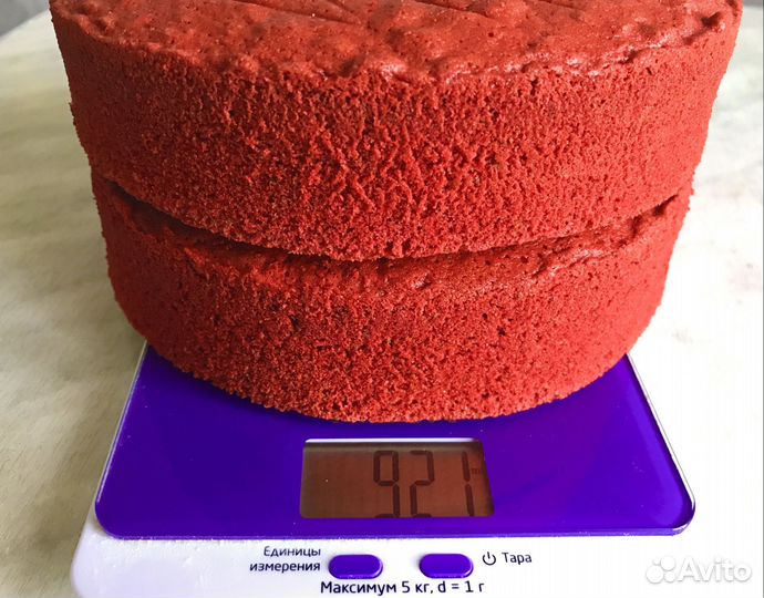 Бисквит весом 900г, Коржи для торта