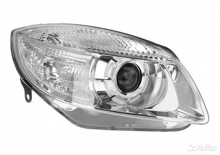 Фара правая (линза) Skoda Fabia (2007-2010)