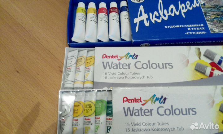 Новые акварельные краски