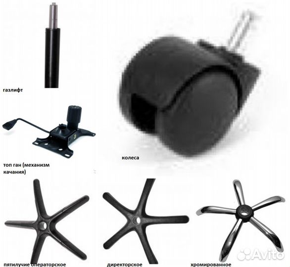 Комплектующие к креслу компьютерному