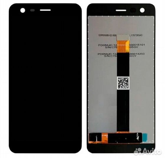 Дисплей для Nokia 2 TA-1029 черный OEM