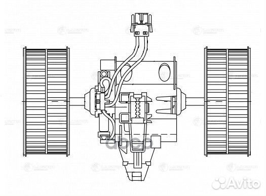 Э/вентилятор отоп. для а/м BMW 5 (E60) (03) (LFh