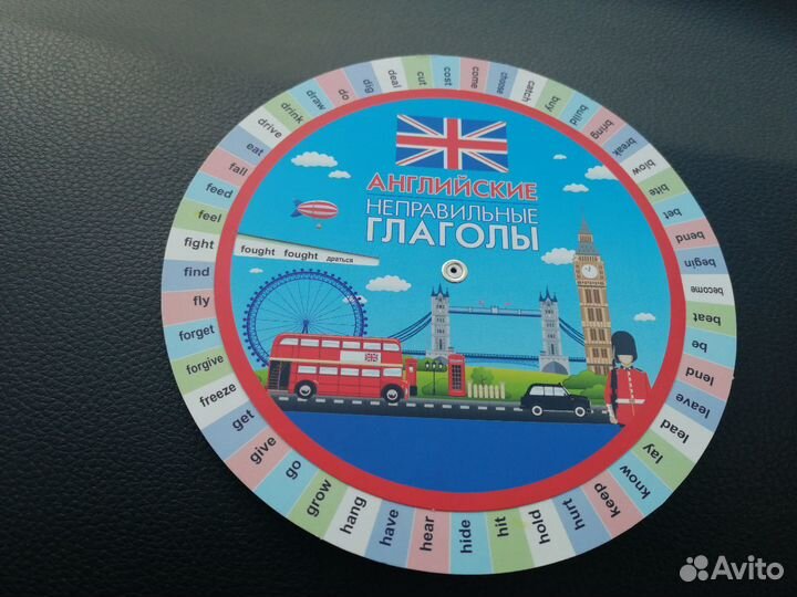 Круги с неправильными глаголами англ., нем. языков