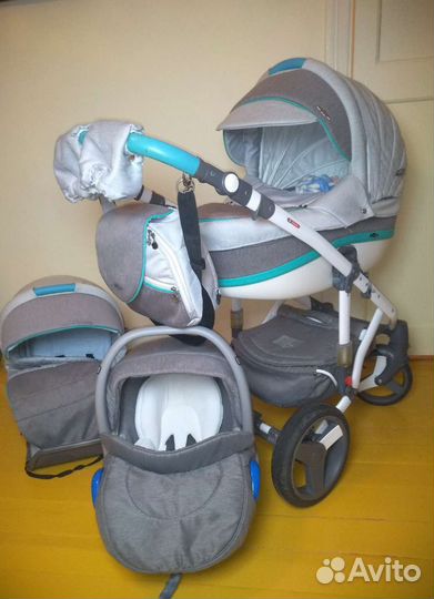 Коляска 3 в 1 bebe mobile movo