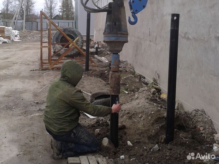 Винтовые сваи обвязка