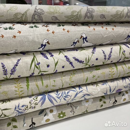 Ткань лён, полулён