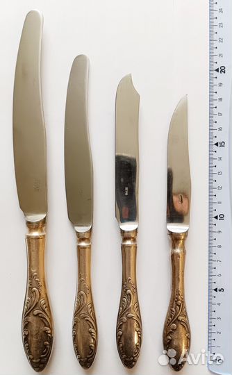 Столовые приборы мельхиор Пламя Кольчугино СССР