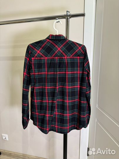 Рубашка в клетку с бантом