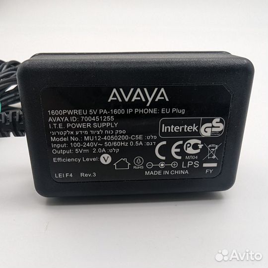 Адаптер питания 700451255, MU12-4050200-C5E, Avaya