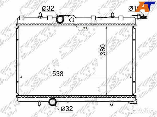 Радиатор citroen C4, citroen C4 04-11, citroen xsa