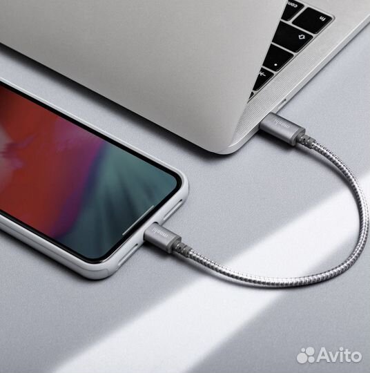Кабель Lightning to USB-C 25 см Moshi кевлар