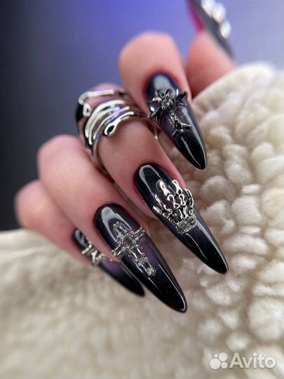 Маникюр наращивание ногтей