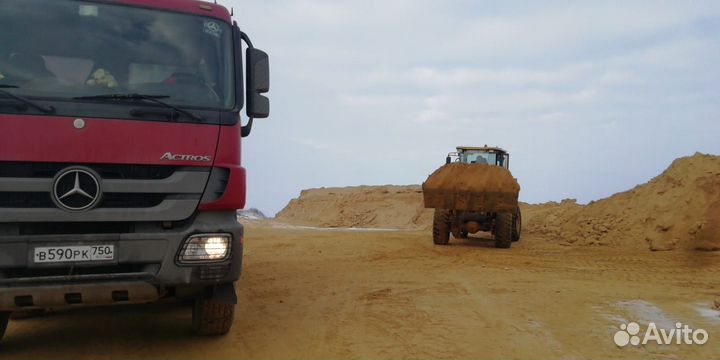 Песок на подсыпку дорог