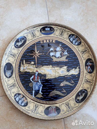 Тарелка настенная декоративная.Греция