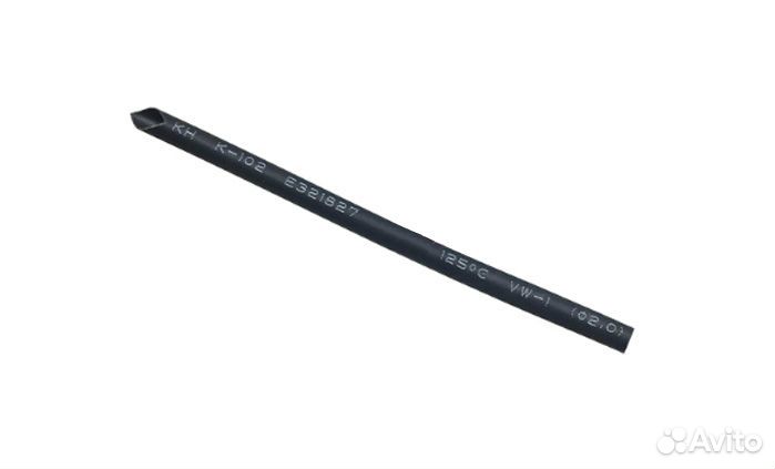 Термоусадочная трубка 2.0мм x 1м, черная/красная