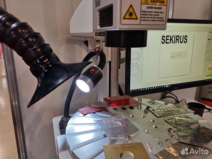 Лазерный маркиратор+стол sekirus P2403M-VMS 30 Вт