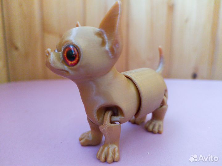 Игрушка собака Чихуа,мопс, француз 3Д печать