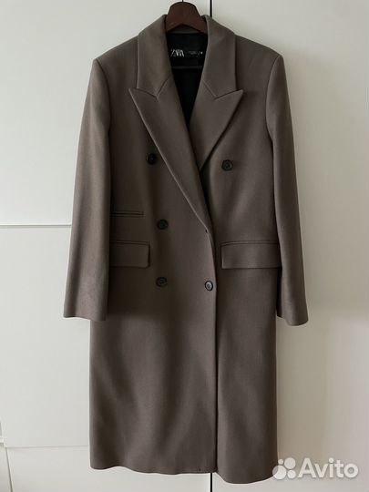Пальто zara шерсть manteco