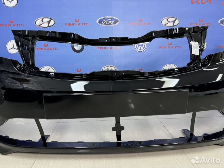 Бампер передний Kia Rio 3 с 15-17 цвет Черный