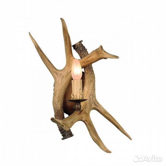 Бра рога, штурвал, свеча, факел в ретро стиле