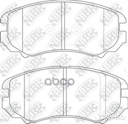 Колодки тормозные дисковые передние PN0377 NiBK