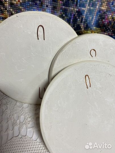 Гипсовый барельеф 3 шт