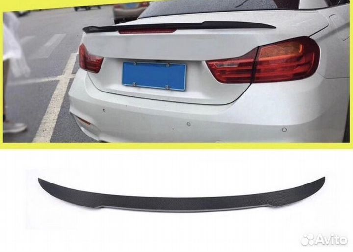 Спойлер багажника V style карбон BMW 4 серия
