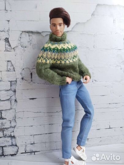 Свитер лопапейса для кукол Кен качок (Барби Лукс)