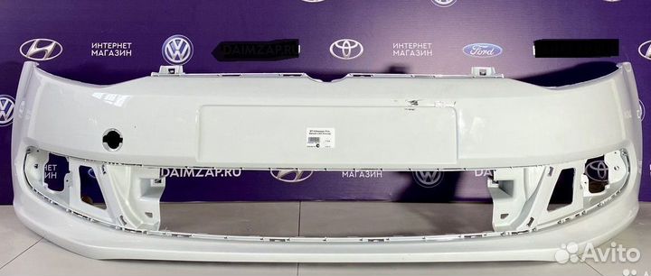 Бампер передний volkswagen polo 2011-2014 белый