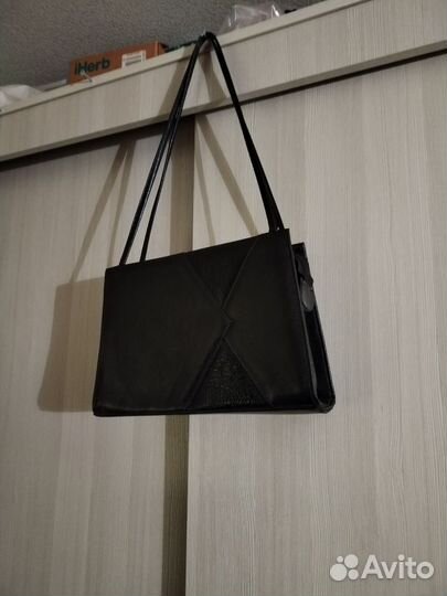 Сумка женская черная винтаж СССР