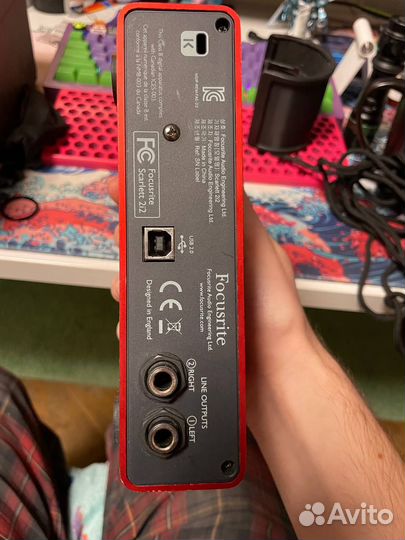 Аудиокарта focusrite Scarlett 2i2 1st gen