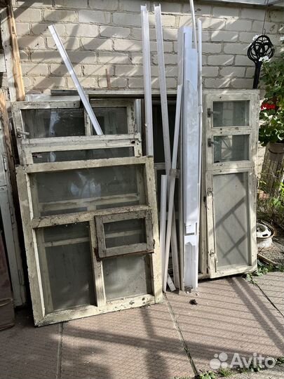 Отдаю бесплатно окна деревянные,самовывоз