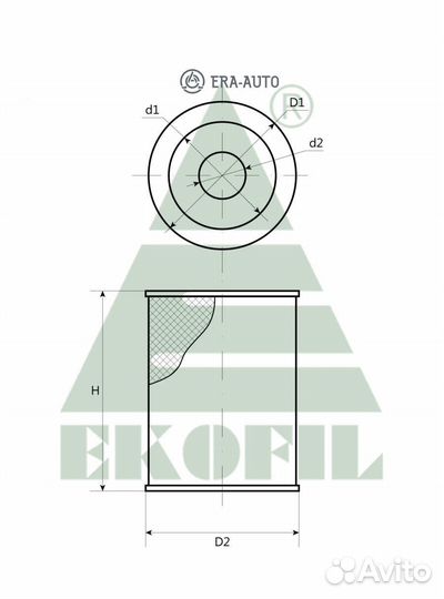 Ekofil EKO-01.486 Воздушный фильтр