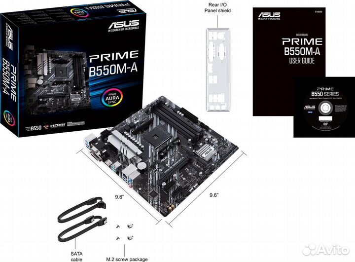 Материнская плата asus prime B550M-A