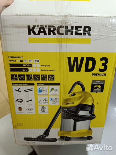 Пылесос karcher WD 3 premium