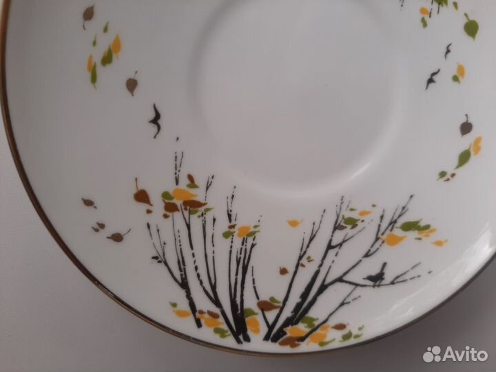 Кофейное блюдце лфз костяной фарфор