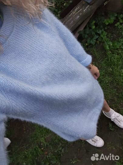 Вязанное платье свитер