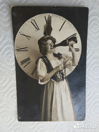 Открытка. С новым годом Царизм. Фривольная