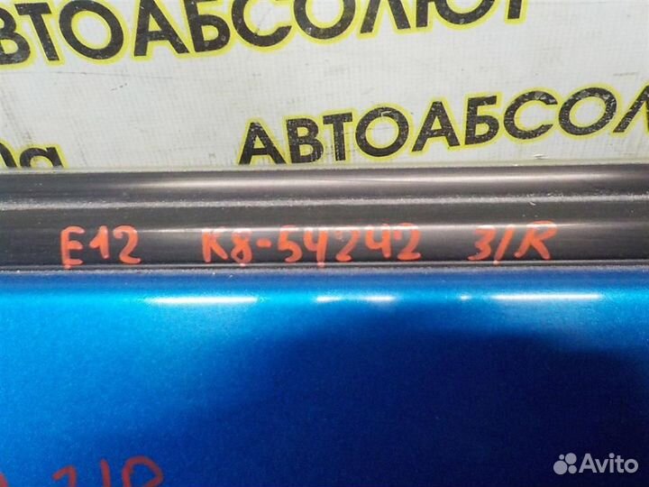 Накладка стекла заднего правого Toyota Corolla (E