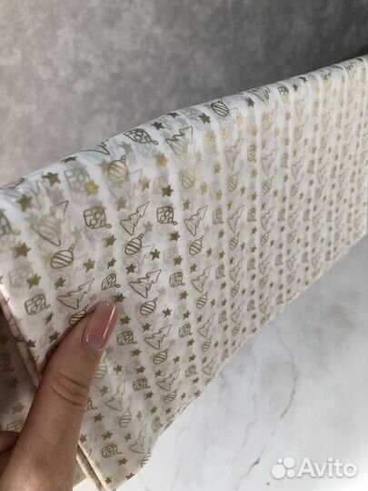 Бумага тишью новогодняя