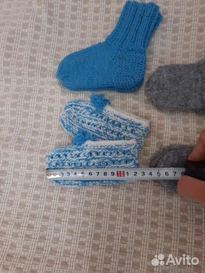 Носки теплые вязаные детские
