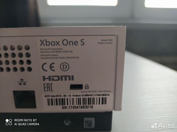 Xbox one S + GTA 5 диск в подарок