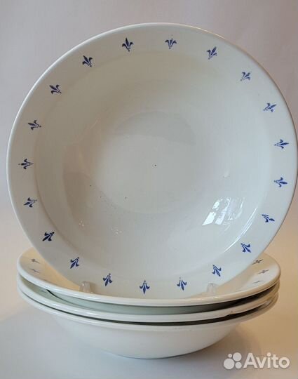 Тарелки зик Конакова СССР Геральдическая лилия