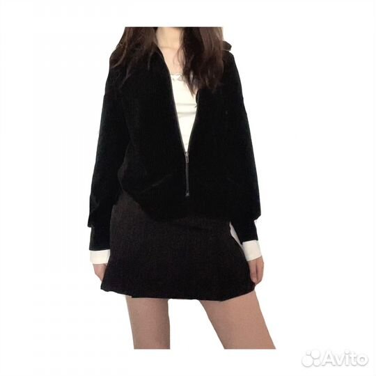 Винтажная кофта в рубчик y2k