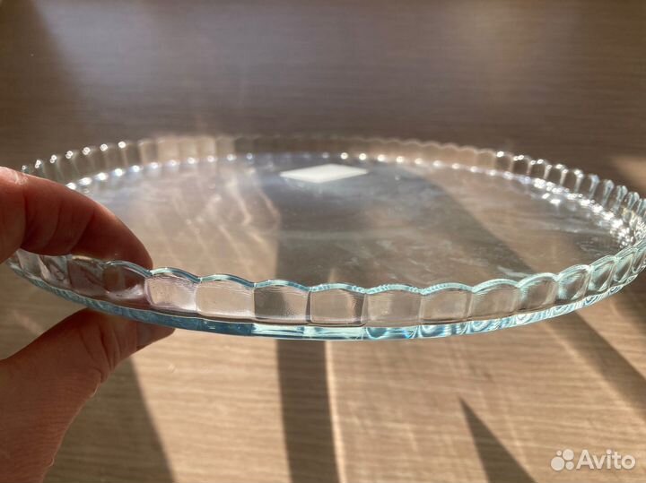 Блюдо стеклянное круглое 280мм Pasabache