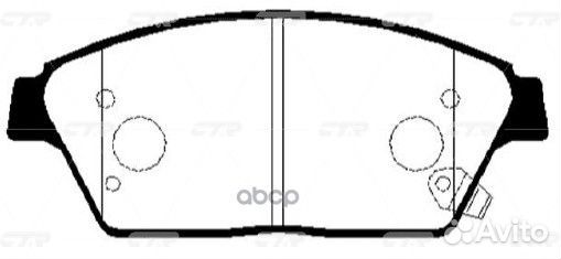 Колодки тормозные дисковые GK0454 CTR