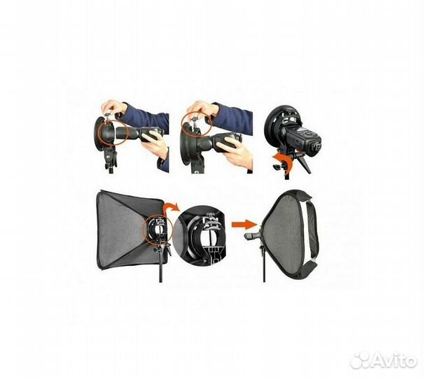 Софтбокс Godox sfuv4040 для накамерных вспышек